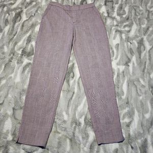 Banana Republic Purple Plaid Work Pants Size 0